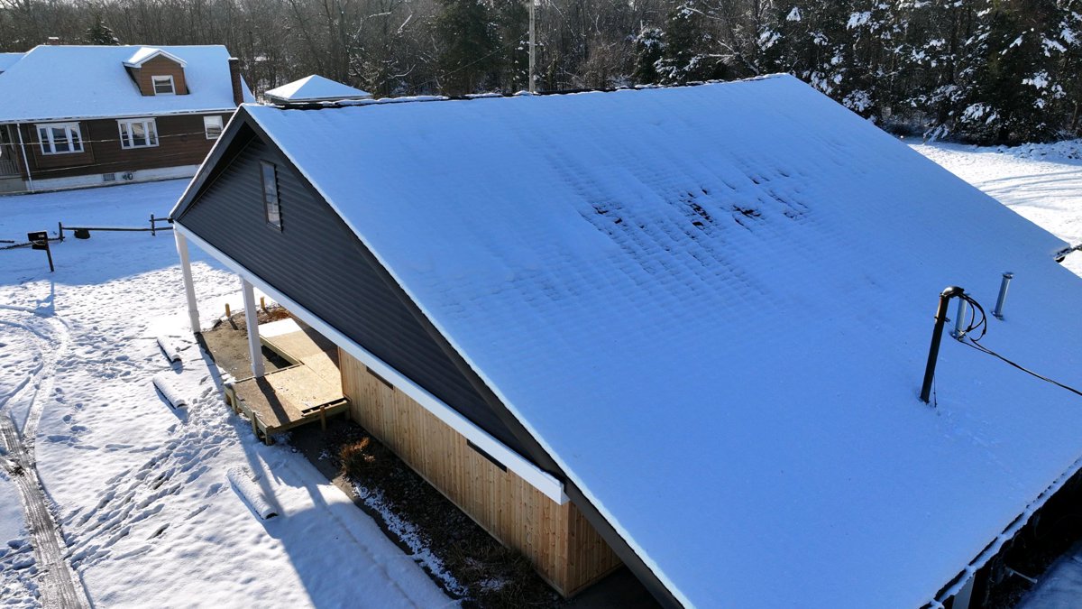 Drone 3d model of Freedom Church of Revelation Best Liquors Atco in Atco Aerial drone 3d model in Waterford, Nj, US