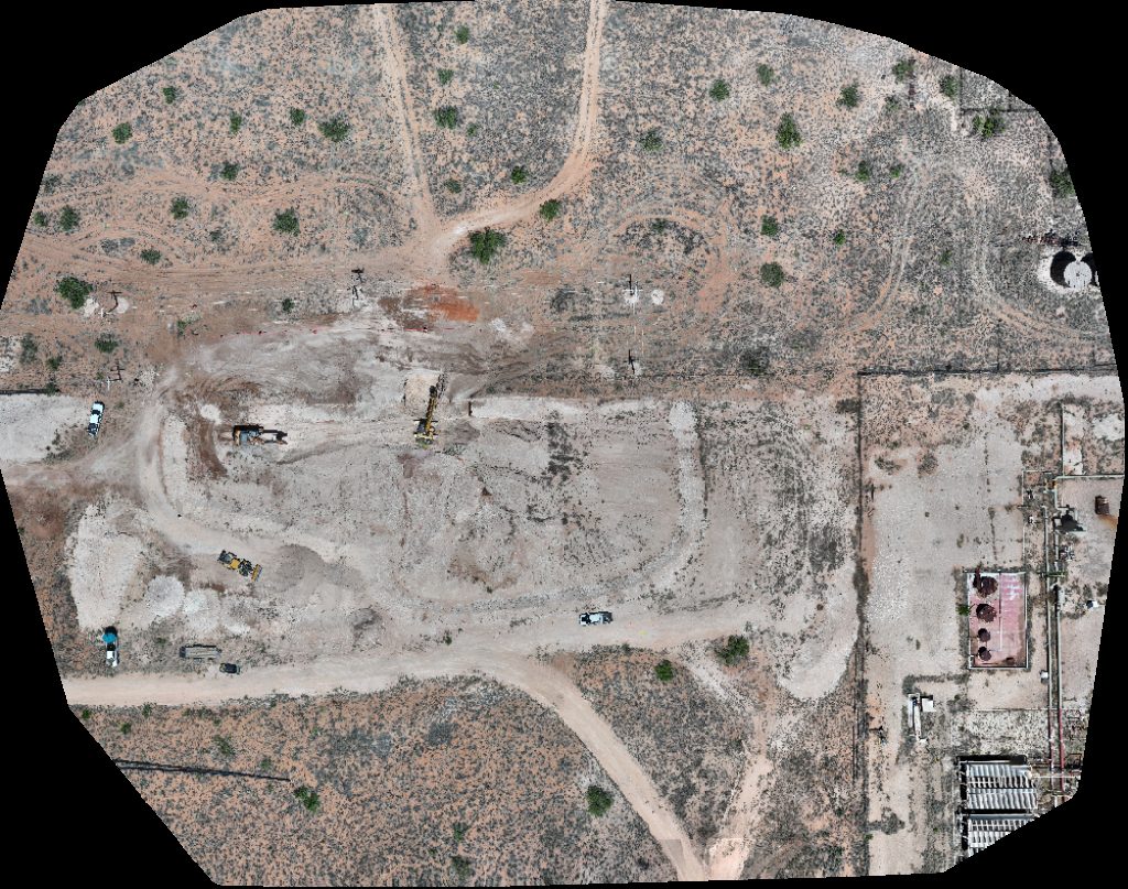Drone map of Targa Middle Plant MR Services Aerial drone map in Eunice, Nm, US