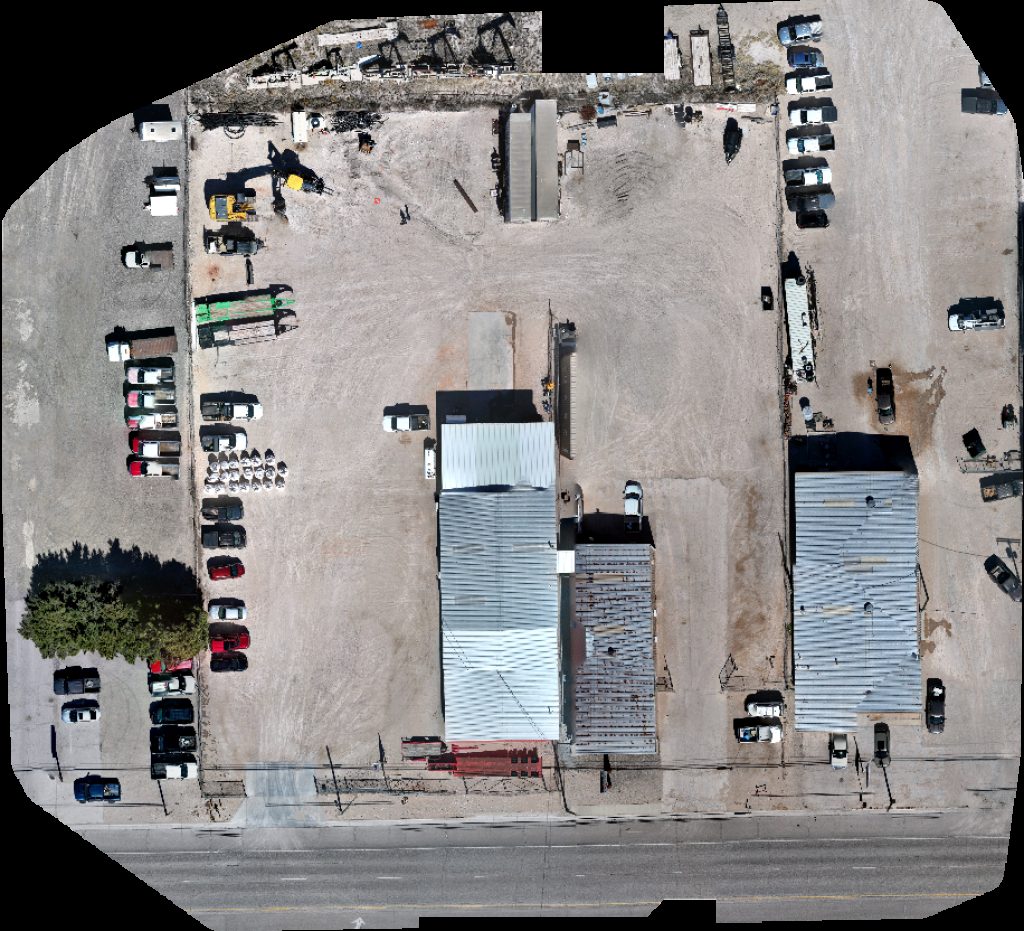 Drone map of J W Oilfield Hauling Inc Tasman Geosciences Aerial drone map in Hobbs, Nm, US