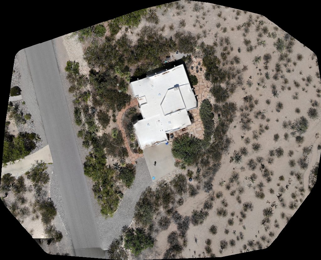 Drone map of Chinmaya Mission Rio Grande Lilley Engineering Inc Aerial drone map in Las Cruces, Nm, US