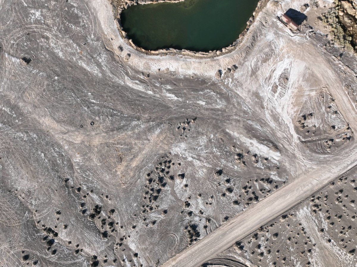 Drone 3d model of Fish Lake Valley Hot Well Pennebaker subdivision in fish lake Aerial drone 3d model in Dyer, Nv, US