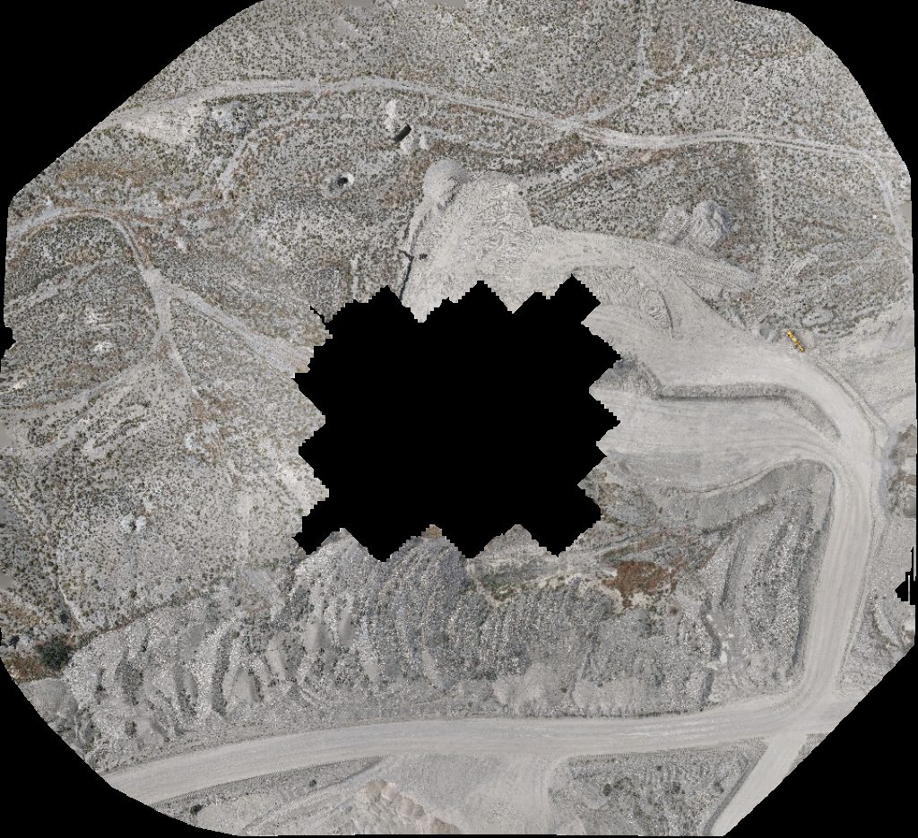 Drone map of Gulch Site Office Mount Moriah Cemetery in manhattan bar Aerial drone map in Manhattan, Nv, US