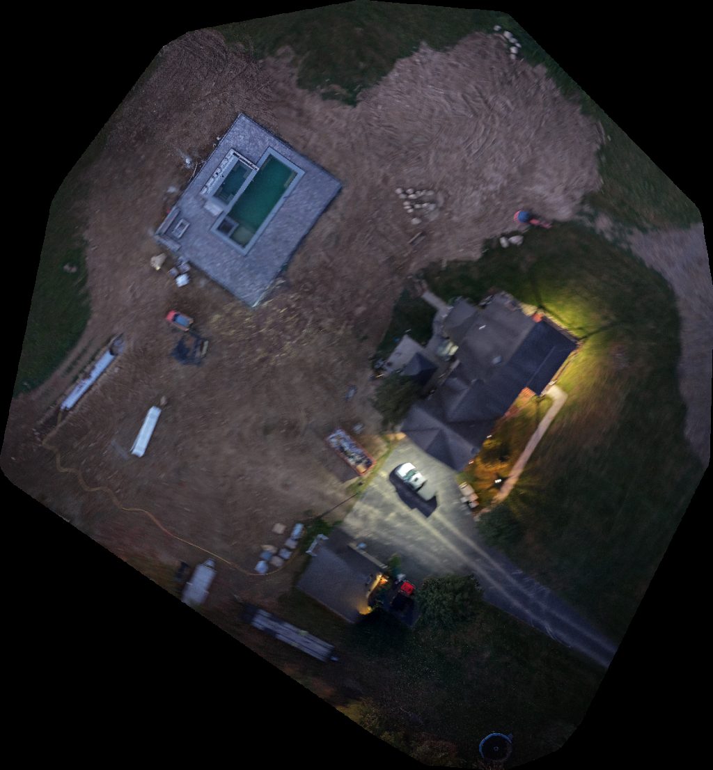 Drone map of Green Farms Court Dino Mavros Co Inc in crawford walking trail Aerial drone map in Montgomery, Ny, US