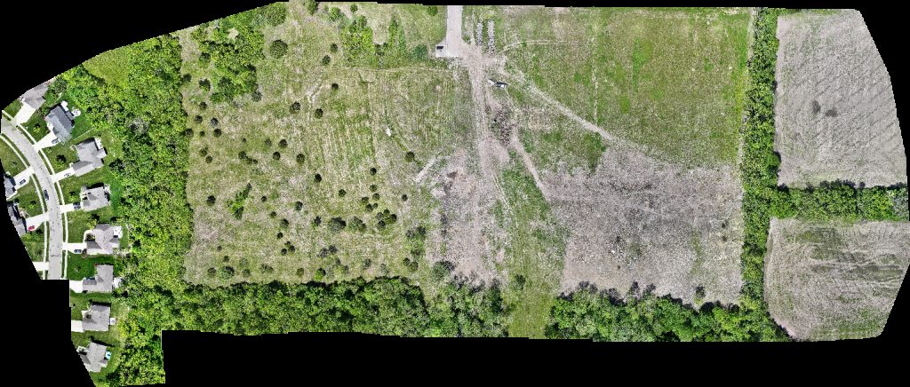 Drone map of Penske Truck Rental IceCream Sundea Helmets Aerial drone map in Monroe, Oh, US