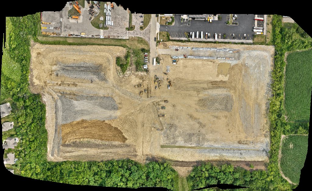 Thumbnail preview for Drone Map of Penske Truck Rental Mcgraw Kokosing in Monroe, Ohio, United States