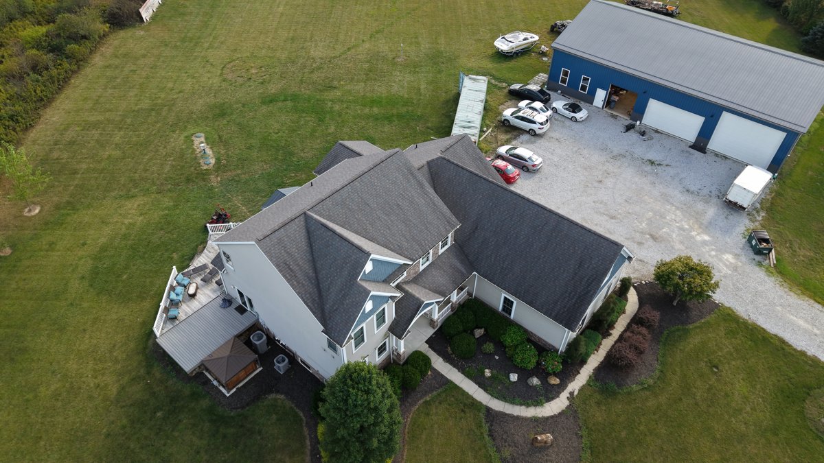 Drone 3d model of Chapman Home Remodeling P C Consultants of in river styx Aerial drone 3d model in Wadsworth, Oh, US