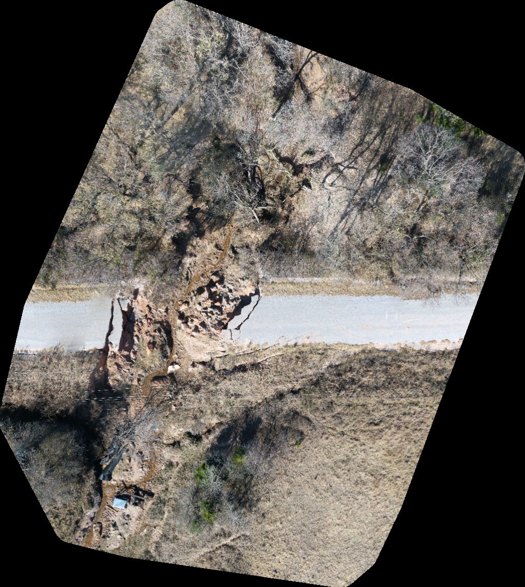 Drone map of Cox City Baptist Church ONEOK North Knox Compressor Station in cox city Aerial drone map in Rush Springs, Ok, US