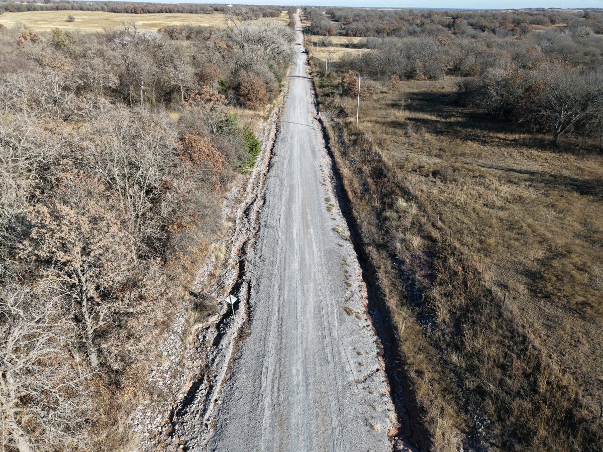 Drone 3d model of Cox City Baptist Church ONEOK North Knox Compressor Station in cox city Aerial drone 3d model in Rush Springs, Ok, US