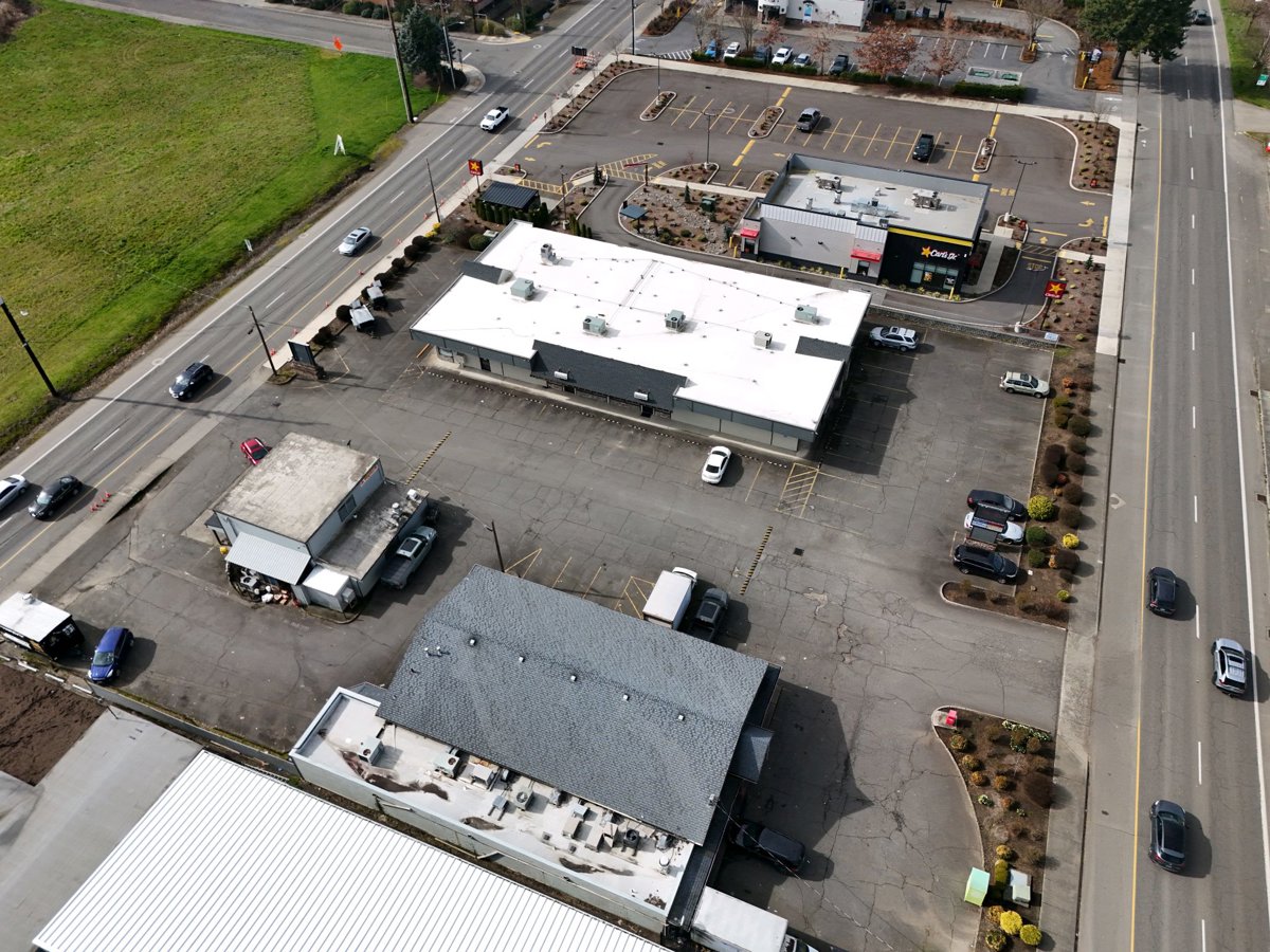 Drone 3d model of WB Adair St 4th Walmart TM 35 N Aerial drone 3d model in Cornelius, Or, US