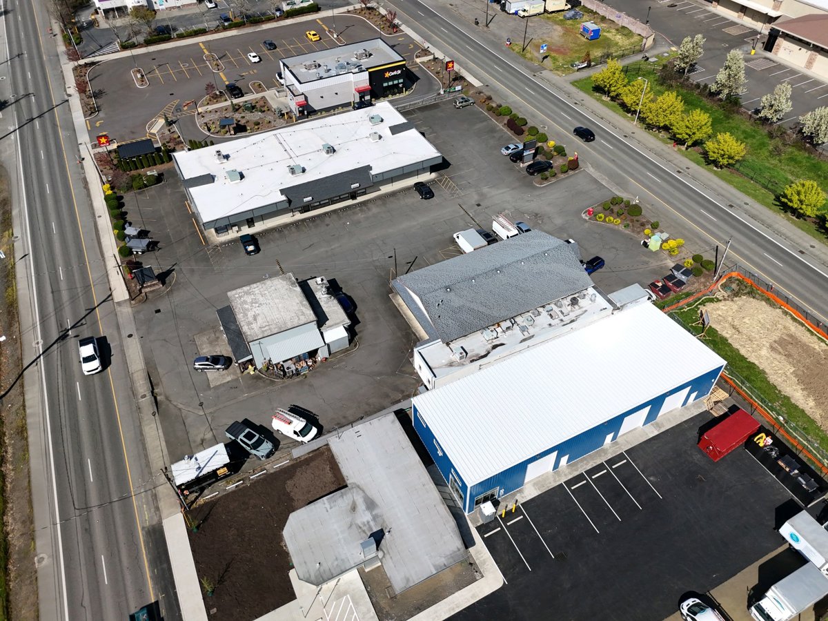 Drone 3d model of WB Adair St 4th Walmart TM 35 N Aerial drone 3d model in Cornelius, Or, US