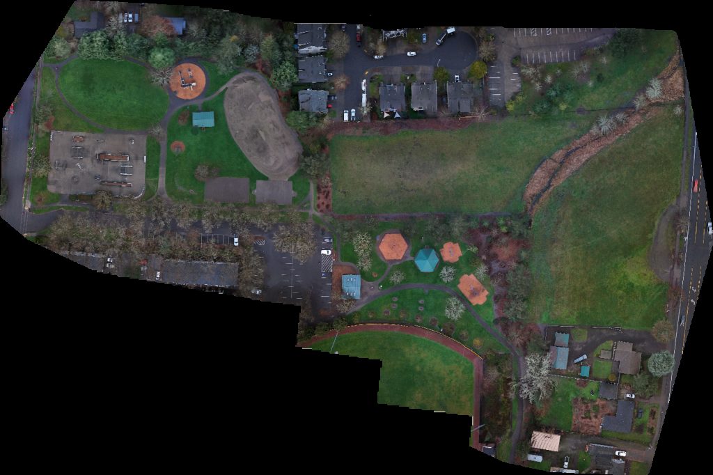 Drone map of Lincoln Park Parkside Apartments in lincoln park Aerial drone map in Forest Grove, Or, US