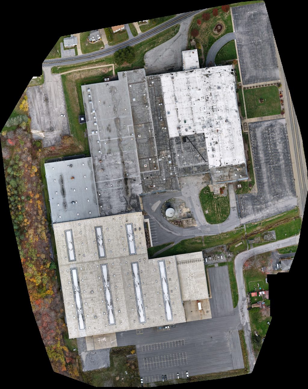 Drone map of Advanced Material Solutions Gasbarre Thermal Processing Systems in elk county Aerial drone map in Saint Marys, Pa, US