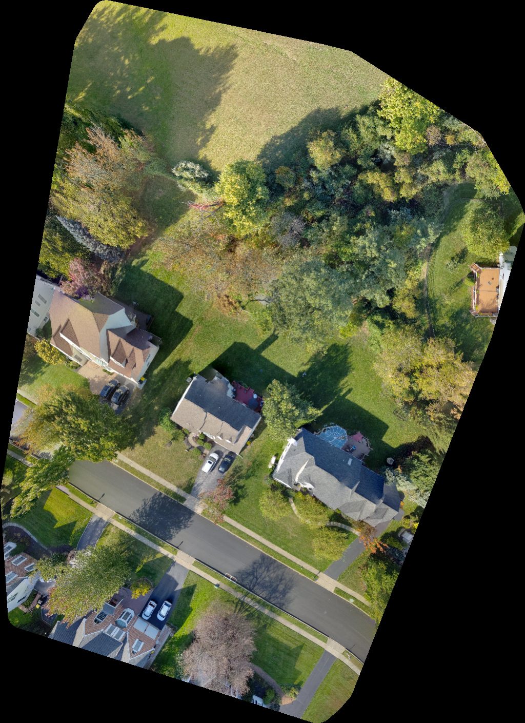 Drone map of Commercial Interiors Barkada Co in south gulph rd Aerial drone map in Wayne, Pa, US