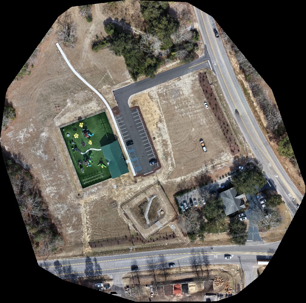 Drone map of Wingard Park in wingard park Aerial drone map in Lexington, Sc, US