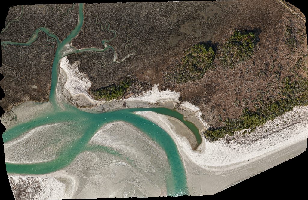 Drone map of cherry grove point Ocean view condo steps from the Inlet and marsh views in cherry grove Aerial drone map in North Myrtle Beach, Sc, US