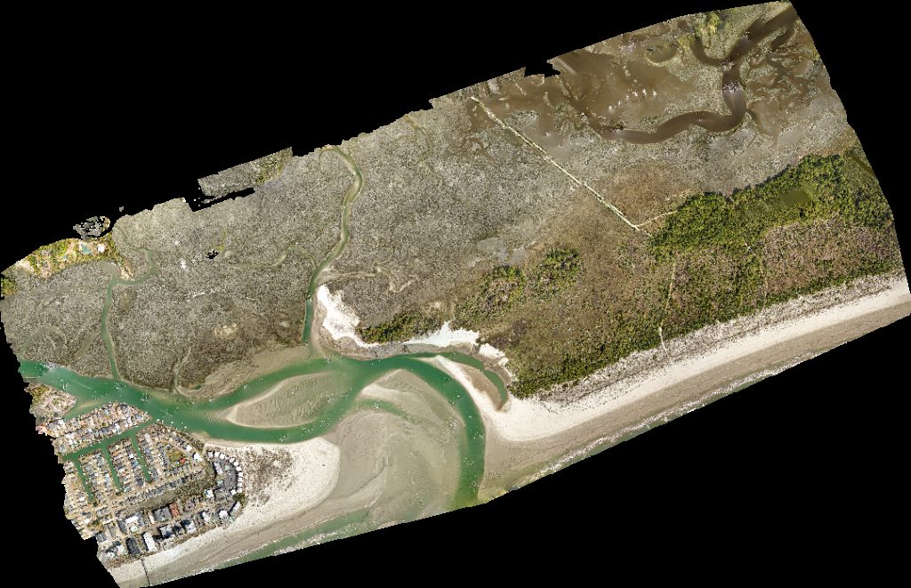 Drone map of cherry grove point oceon inlet view in cherry grove Aerial drone map in North Myrtle Beach, Sc, US