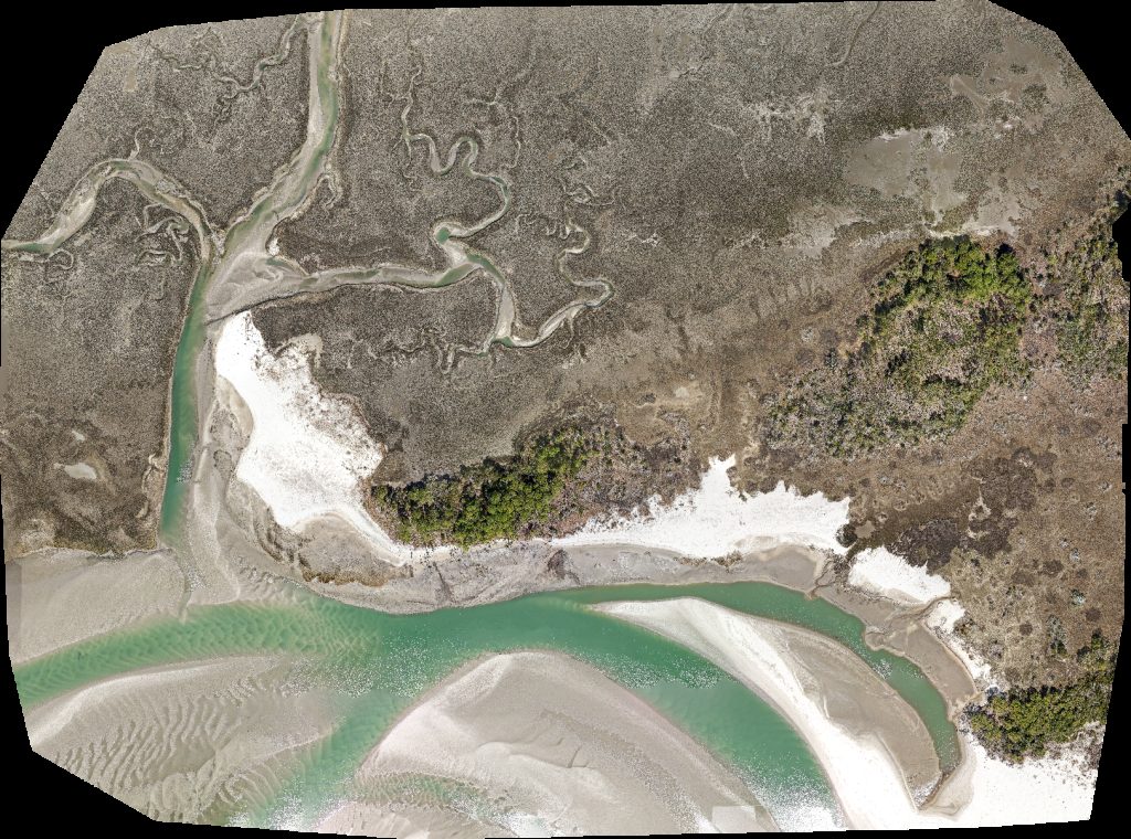 Drone map of Frink Park INLET POINT Villas Fantastic 1st Floor Unit Cherry Grove 2 BDRM in cherry grove Aerial drone map in North Myrtle Beach, Sc, US