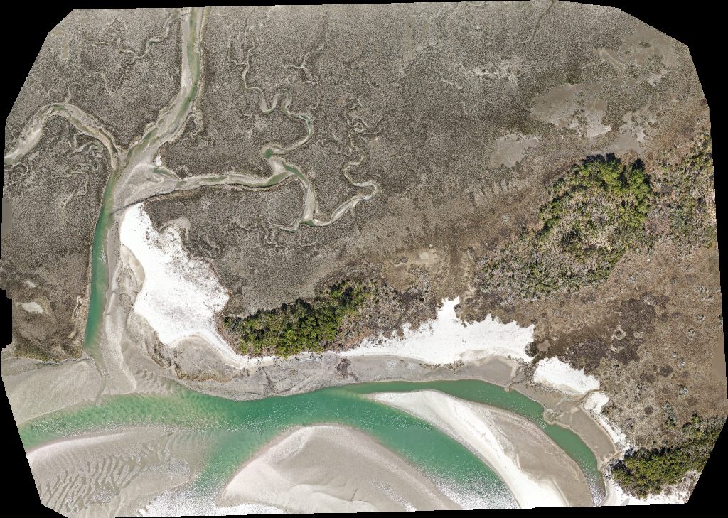 Drone map of Frink Park INLET POINT Villas Fantastic 1st Floor Unit Cherry Grove 2 BDRM in ocean view condo Aerial drone map in North Myrtle Beach, Sc, US
