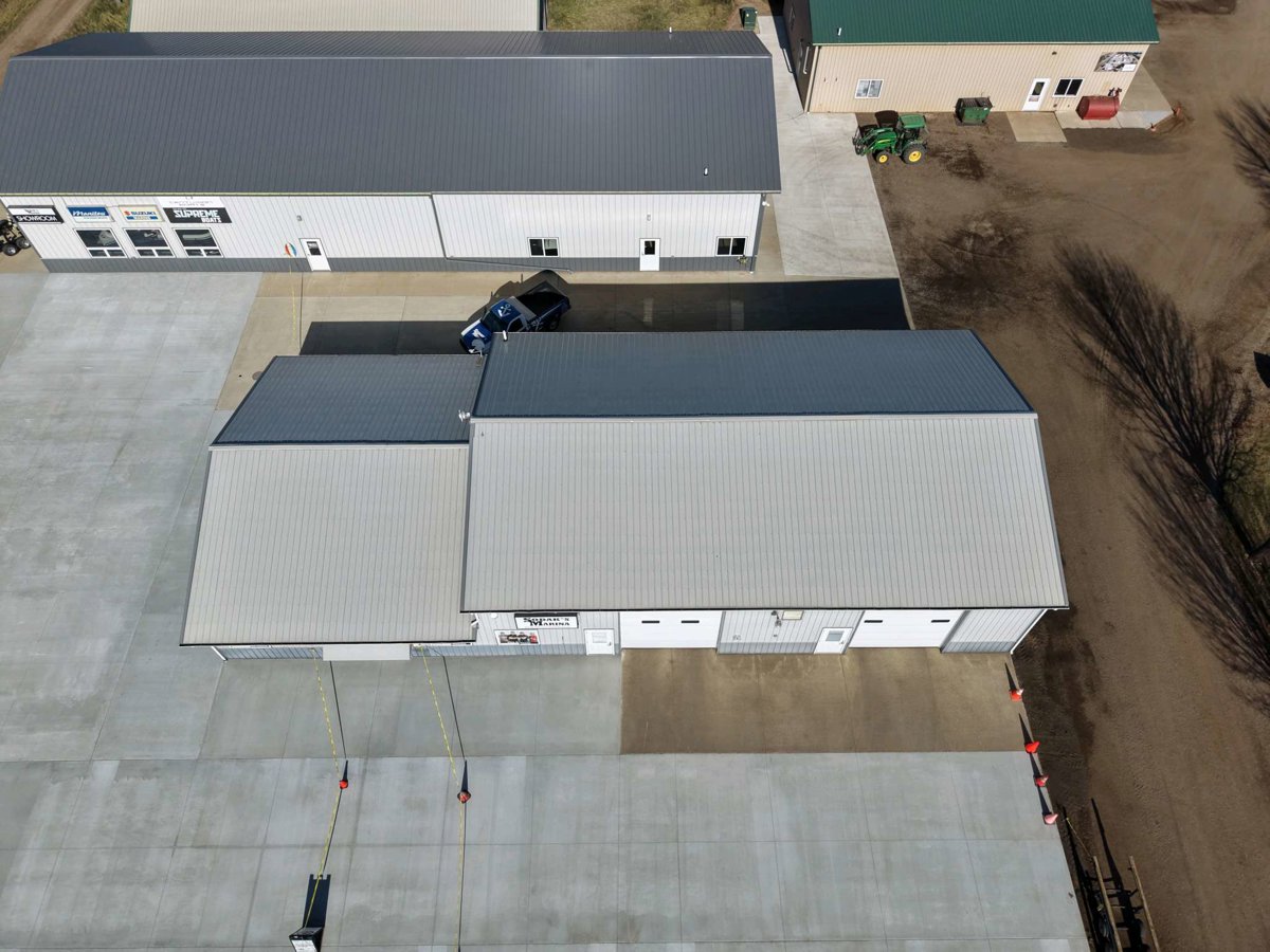 Drone 3d model of Sodak s Marina Jacobs Landing Campground in vault toilet Aerial drone 3d model in Wentworth, Sd, US