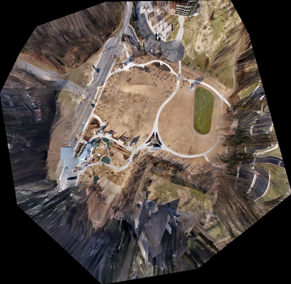 Drone map of Little Debbie Park Parking Lot in little debbie park Aerial drone map in Collegedale, Tn, US