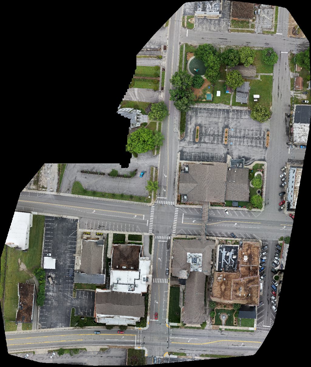 Drone map of Illusions tattoo Upper Cumberland Pools LLC Aerial drone map in Cookeville, Tn, US