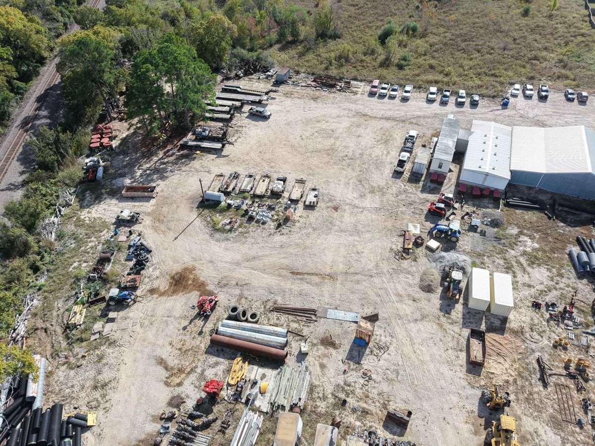 Drone 3d model of Lonnie Lischka Co St John Lutheran Church Aerial drone 3d model in Bellville, Tx, US