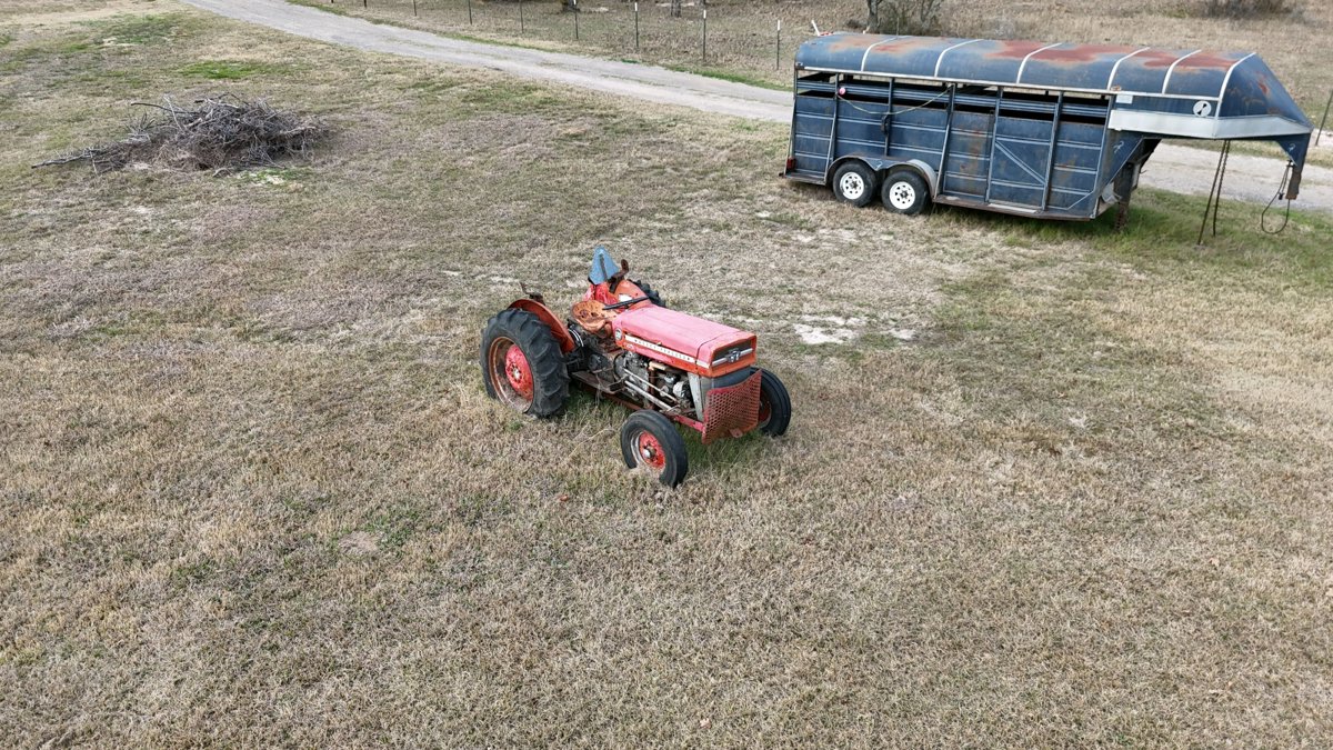 Drone 3d model of EVE AG Rancho La chaparrosa in peninsula point rv Aerial drone 3d model in Kerens, Tx, US
