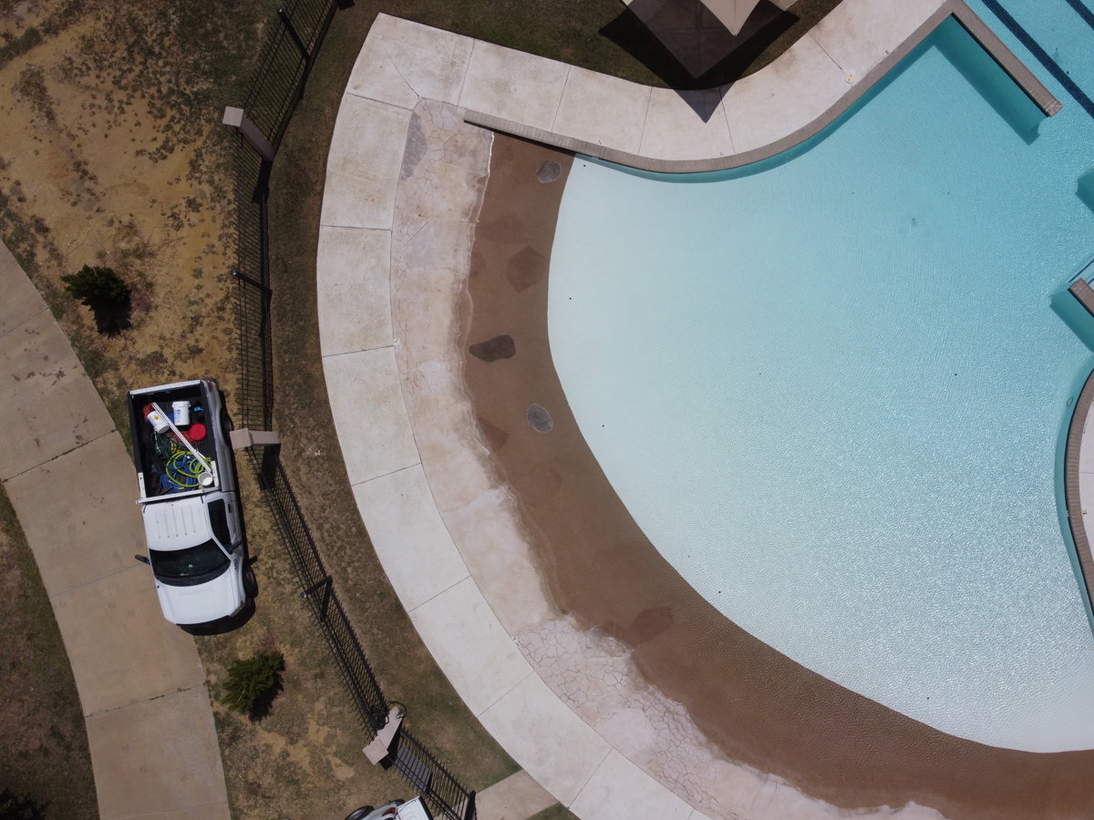 Drone 3d model of Independence Pool K 9 Marimar Dog Park in Independence Hills Aerial drone 3d model in Laredo, Tx, US