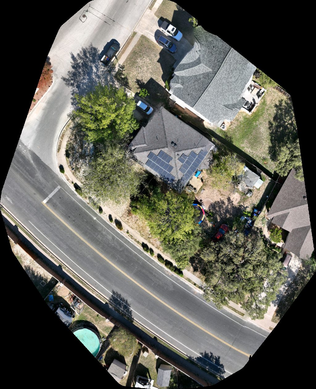 Drone map of Arrow taxi Tax Office Solutions in Far West Side Aerial drone map in San Antonio, Tx, US