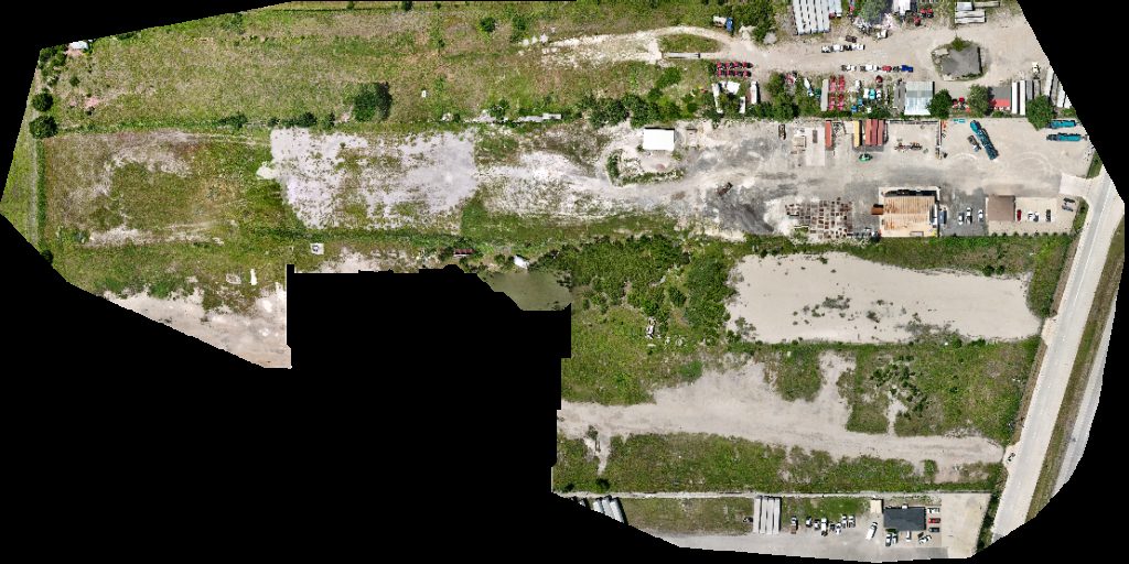 Drone map of OHL USA Dallas Ervin Equipment Inc Aerial drone map in Waxahachie, Tx, US