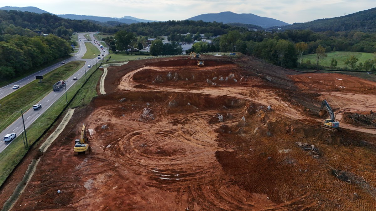 Drone 3d model of Bryant Orchards Farm Market Physical Therapy in all stars Aerial drone 3d model in Daleville, Va, US