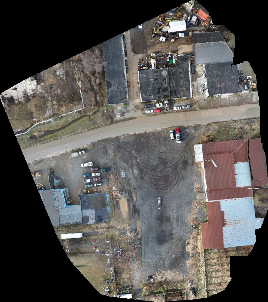 Drone map of 516 Project Hutch s Automotive Aerial drone map in Fredericksburg, Va, US