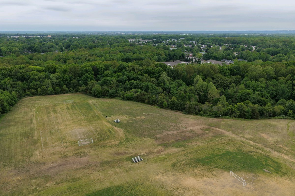 Drone 3d model of Harrison Road Park in harrison road park Aerial drone 3d model in Fredericksburg, Va, US