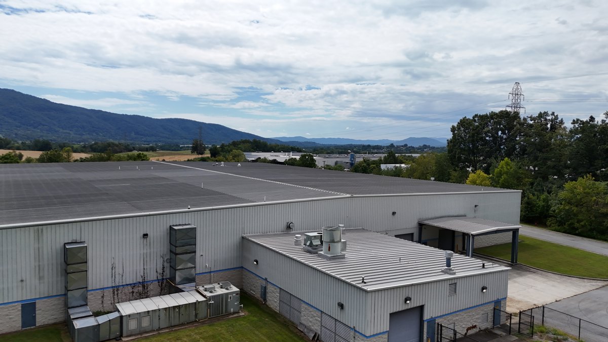 Drone 3d model of Arkay Packaging Georg North America Inc in orchard hills Aerial drone 3d model in Roanoke, Va, US