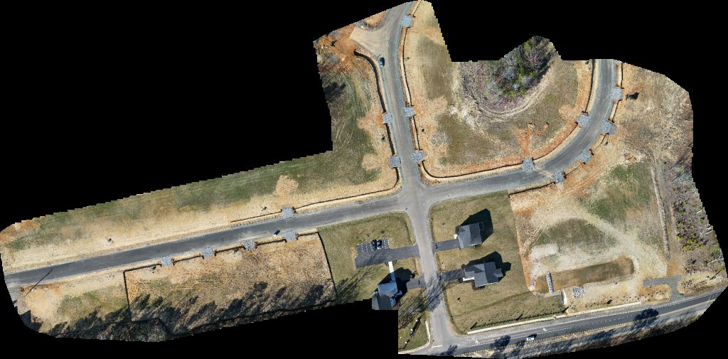 Drone map of Ryan Homes at South Village Single Family Simms Cleaning Service in ryan homes at Aerial drone map in Ruther Glen, Va, US