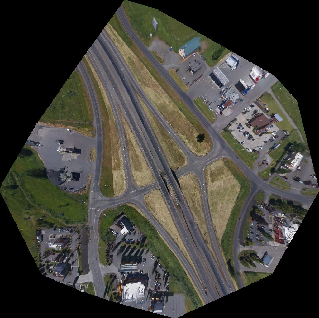 Drone map of FedEx Drop Box Shell in fedex drop box Aerial drone map in Chehalis, Wa, US