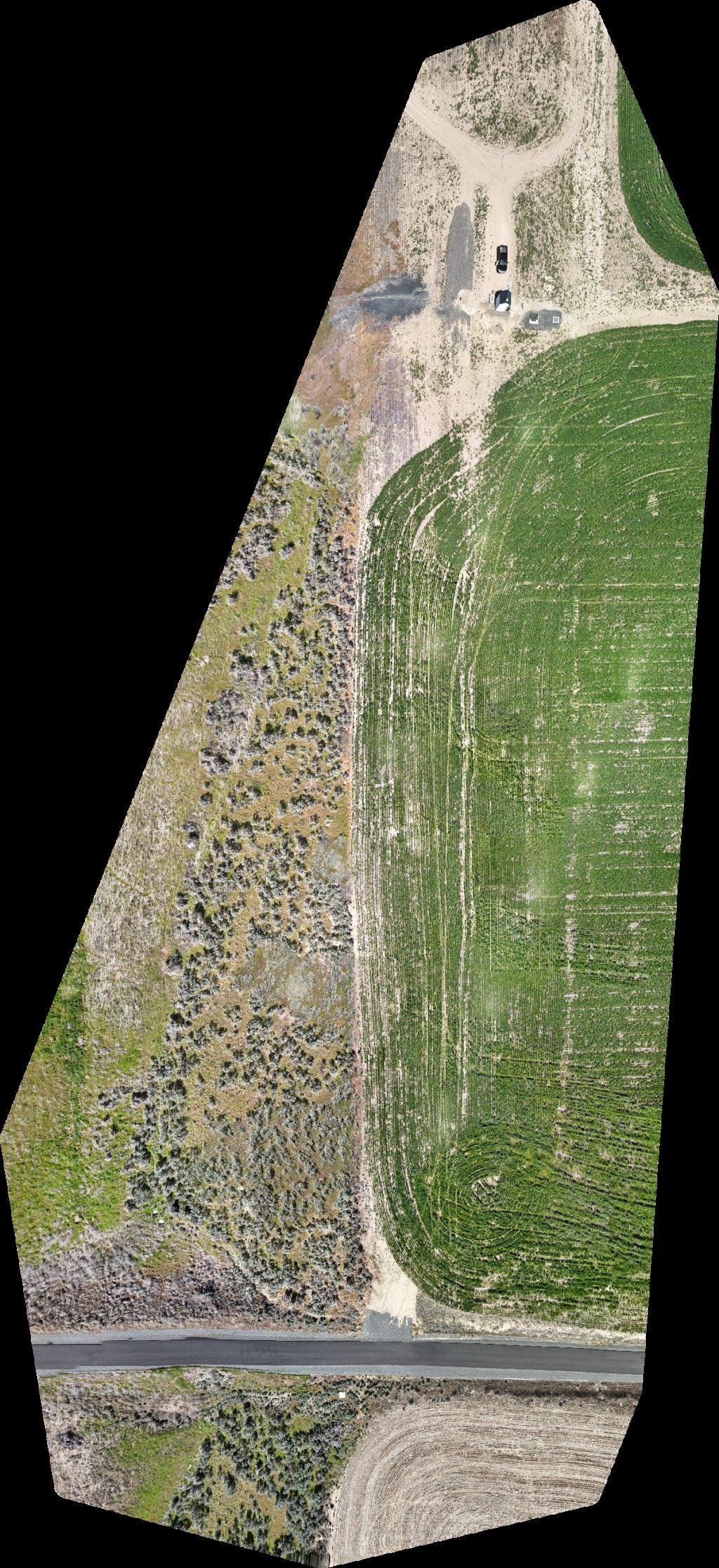 Drone map of Vanlab Wheat Head Brewing Co in hilltop luxury Aerial drone map in Kennewick, Wa, US