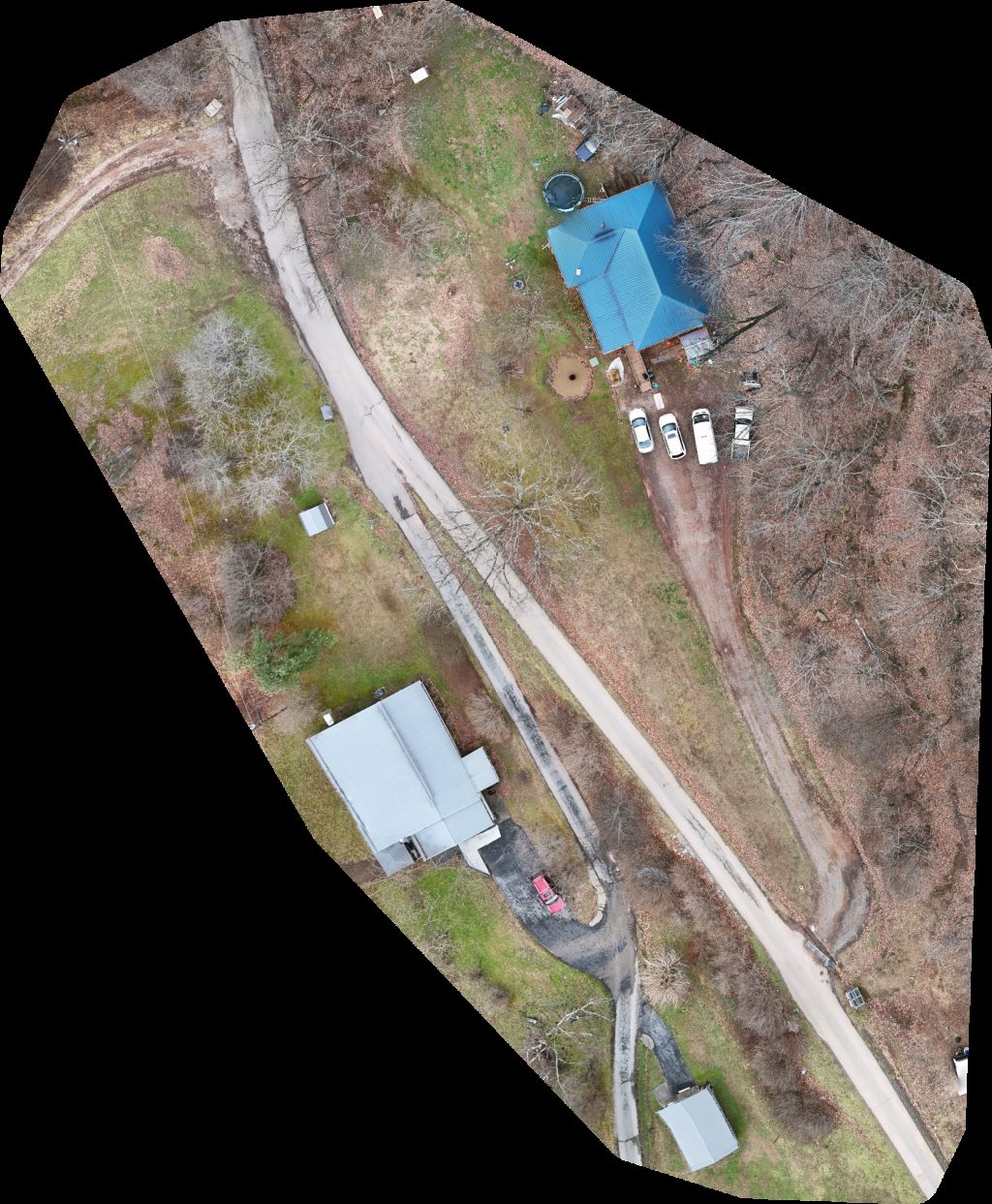 Drone map of O Brion Christian Church A B Ranch in big otter Aerial drone map in Duck, Wv, US