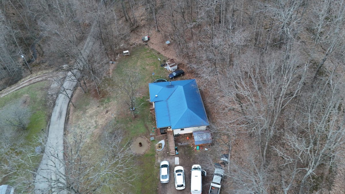 Drone 3d model of O Brion Christian Church A B Ranch in big otter Aerial drone 3d model in Duck, Wv, US