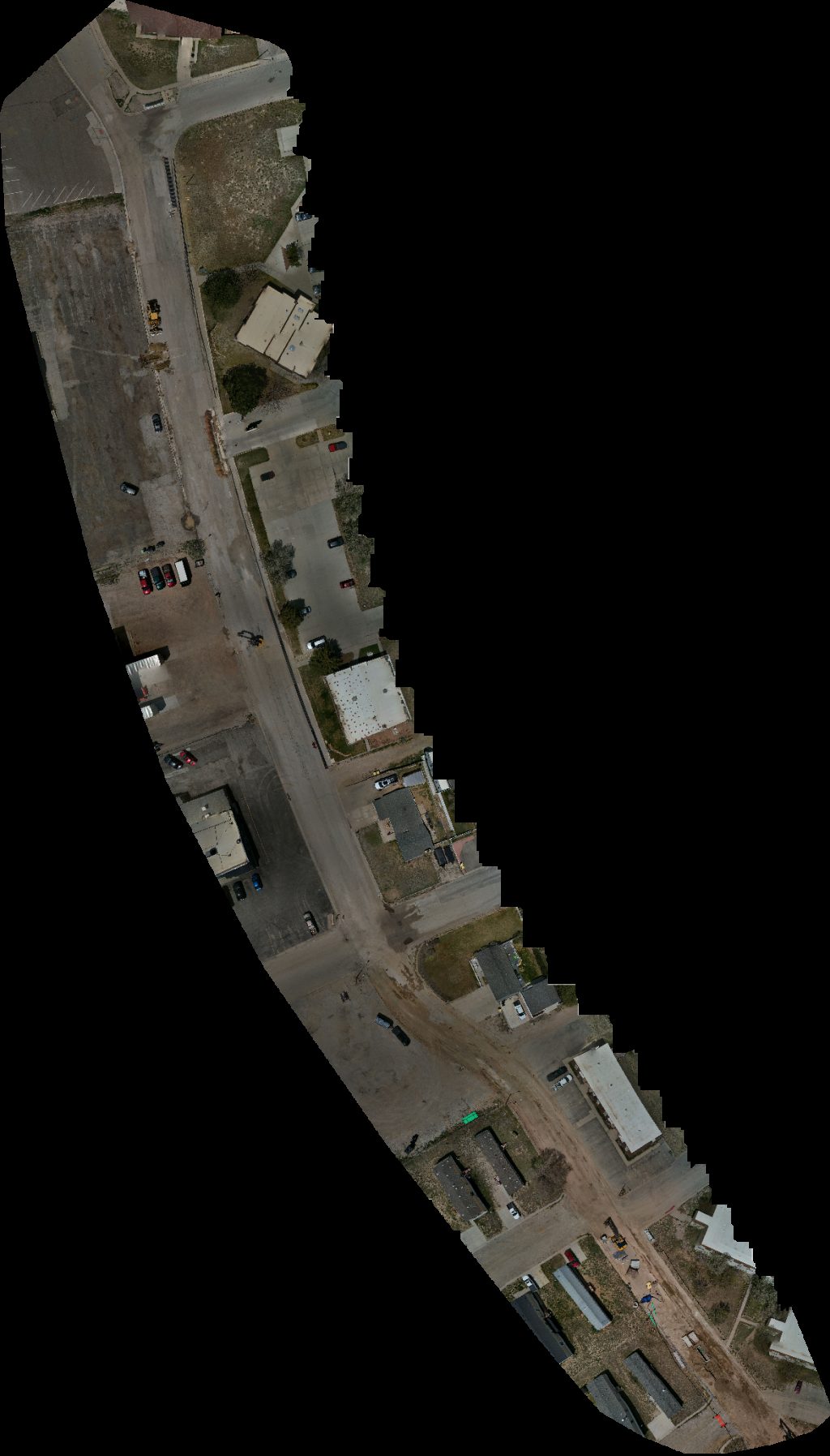 Drone map of Dr Stephen L Hays DDS Sweet Jeffrey C Aerial drone map in Rawlins, Wy, US