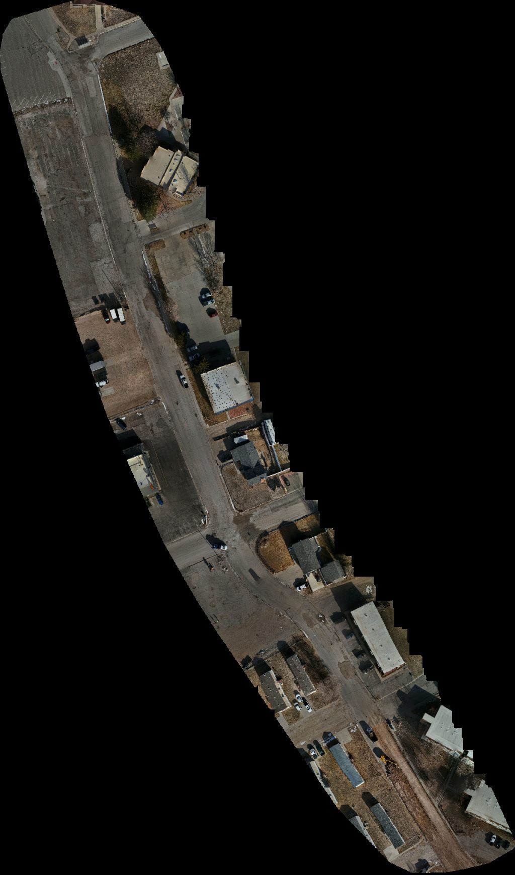 Drone map of Vocational Rehabilitation Division Wyoming State Employment Services Aerial drone map in Rawlins, Wy, US