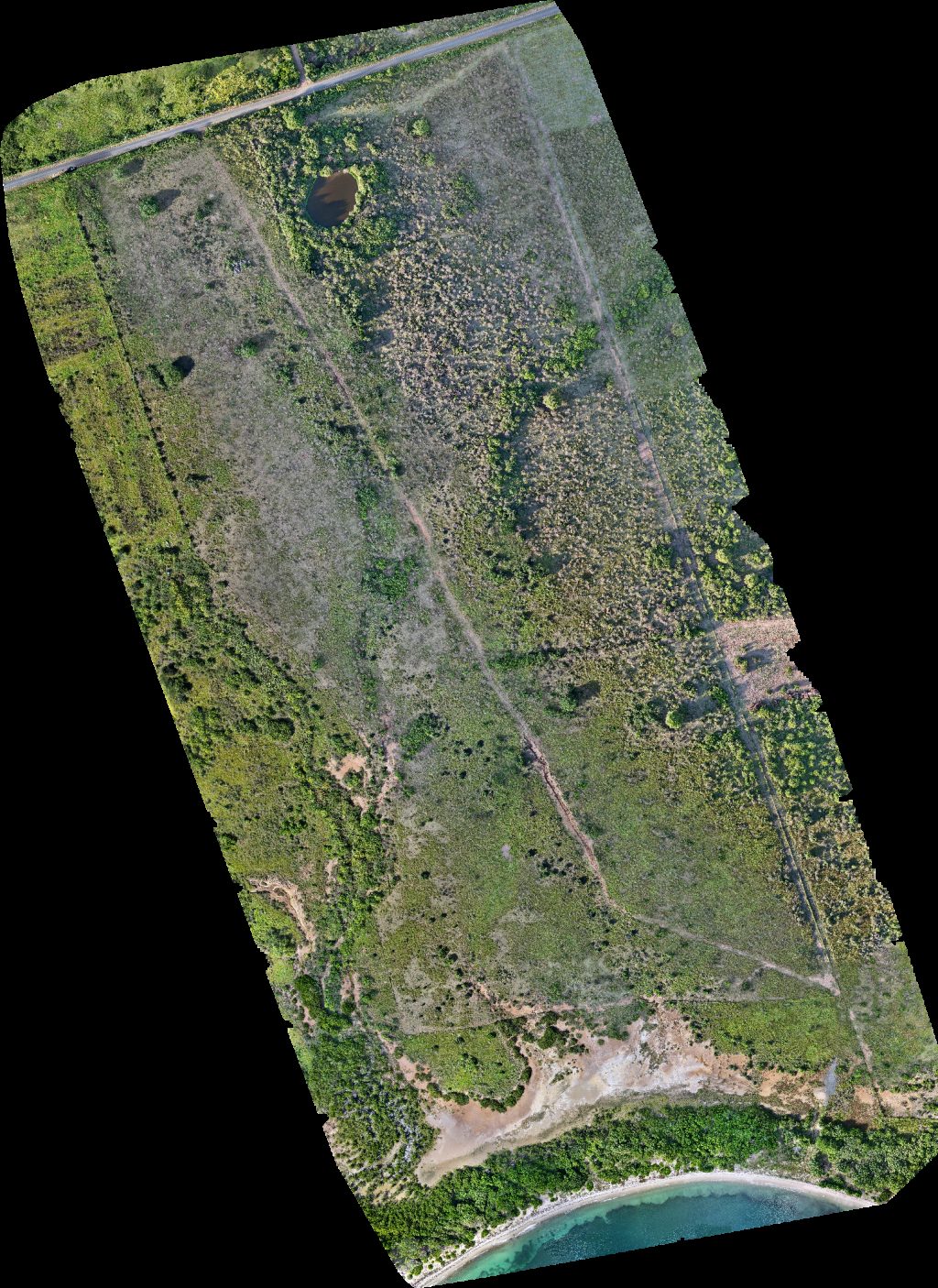 Drone map of ARTfarm LLC on St Croix USVI Longford Hideaway in Longford Aerial drone map in Christiansted, St Croix, VI