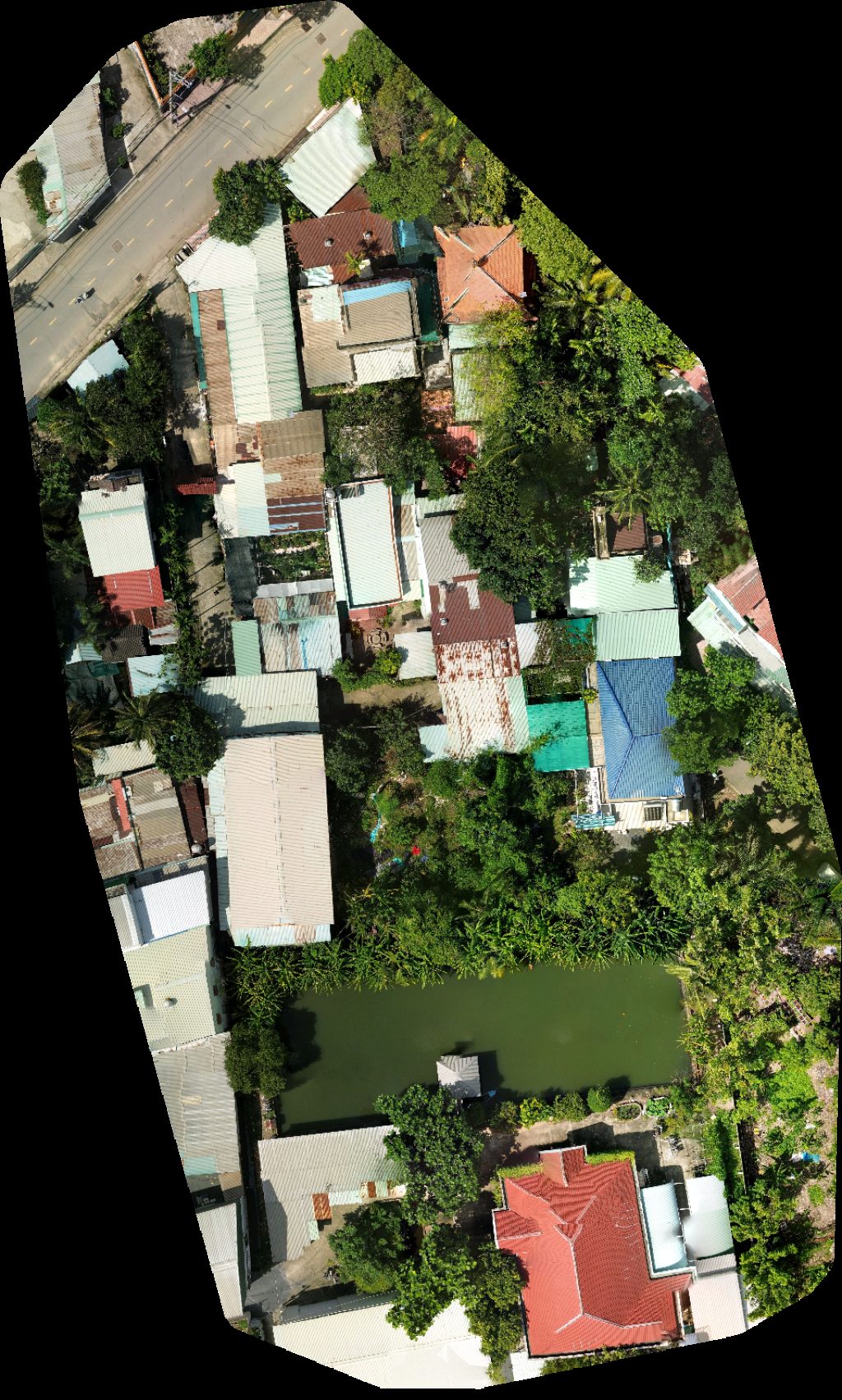 Drone map of Thanh Dat Auto Cao an xoa Hòa in Khu phố 1 Aerial drone map in Thủ Đức, Thanh Pho Ho Chi Minh, VN