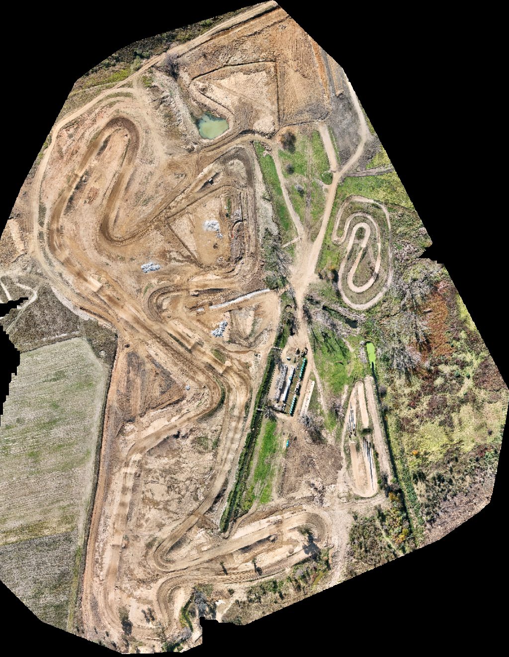 Drone map of Terra Topia Motocross Track New JOMAC Access Road in Nietgedacht 535-Jq Aerial drone map in Diepsloot, Gp, ZA